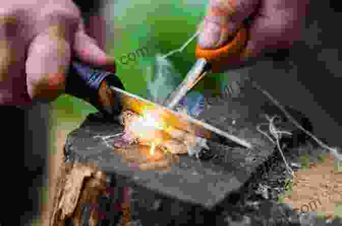 A Boy Starting A Fire Using A Flint And Steel From The Dangerous Book For Boys The Dangerous For Boys