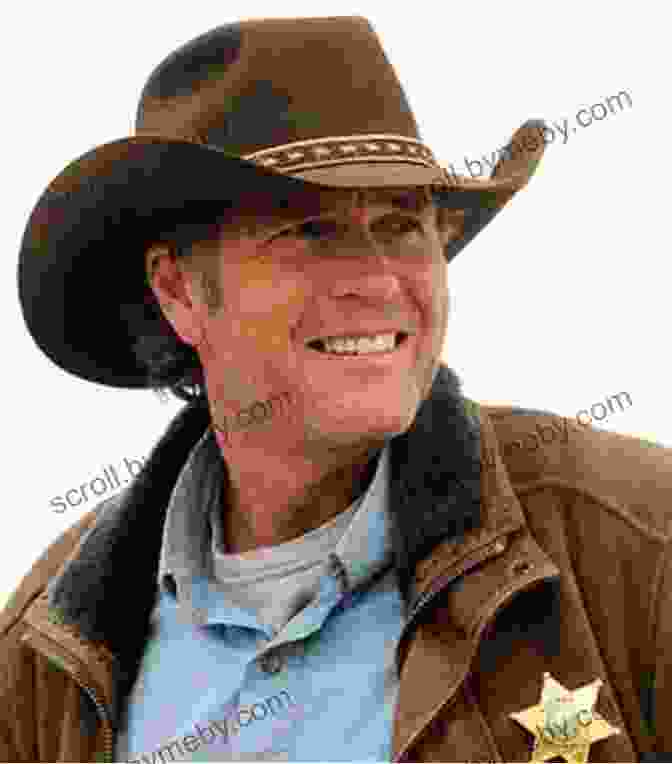 A Close Up Portrait Of Walt Longmire, A Rugged And Determined Lawman, With A Penetrating Gaze And A Stern Expression Dry Bones: A Longmire Mystery (Walt Longmire Mysteries 11)