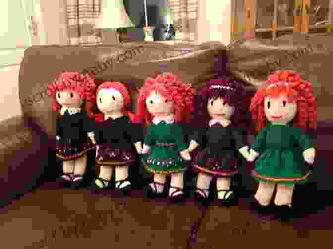 A Collection Of Knitted Irish Dancer Dolls In Various Colors And Poses The Irish Dancer: Doll Knitting Pattern