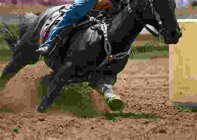 A Rider And Horse Performing A Barrel Roll An To Barrel Racing