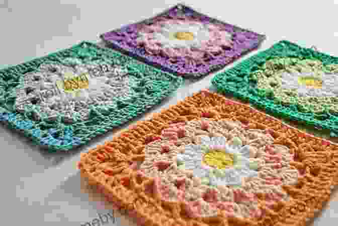 A Vibrant Crochet Flower Pillow With A Granny Square Centre And Delicate Petals Flower Pillows Vintage Crochet Pattern