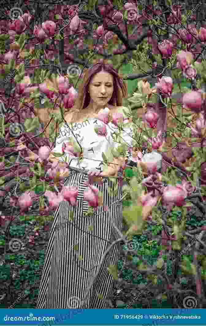 A Young Woman Surrounded By Blooming Magnolias In A Garden Blythe Cove Seasons (Tales From Blythe Cove Manor)