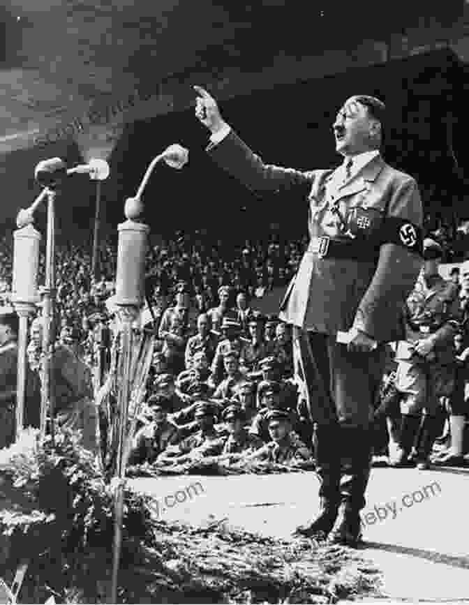 Adolf Hitler Speaking During A Nazi Rally Mein Kampf Adolf Hitler