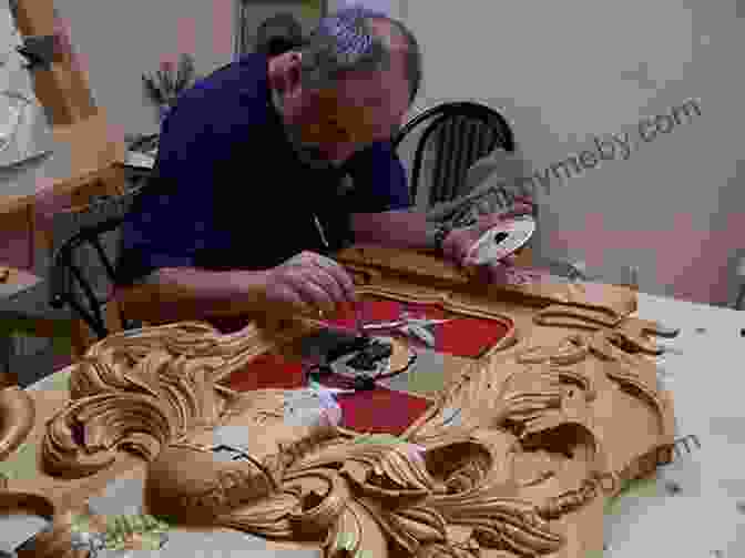 An Image Of A Person Applying A Varnish To A Finished Carving, Showcasing The Importance Of Finishing And Preserving. The Simple Woodcarving For Beginners: Simple Techniques For Relief Carving Easy Step By Step Beginner Friendly Projects And Patterns With Photographs