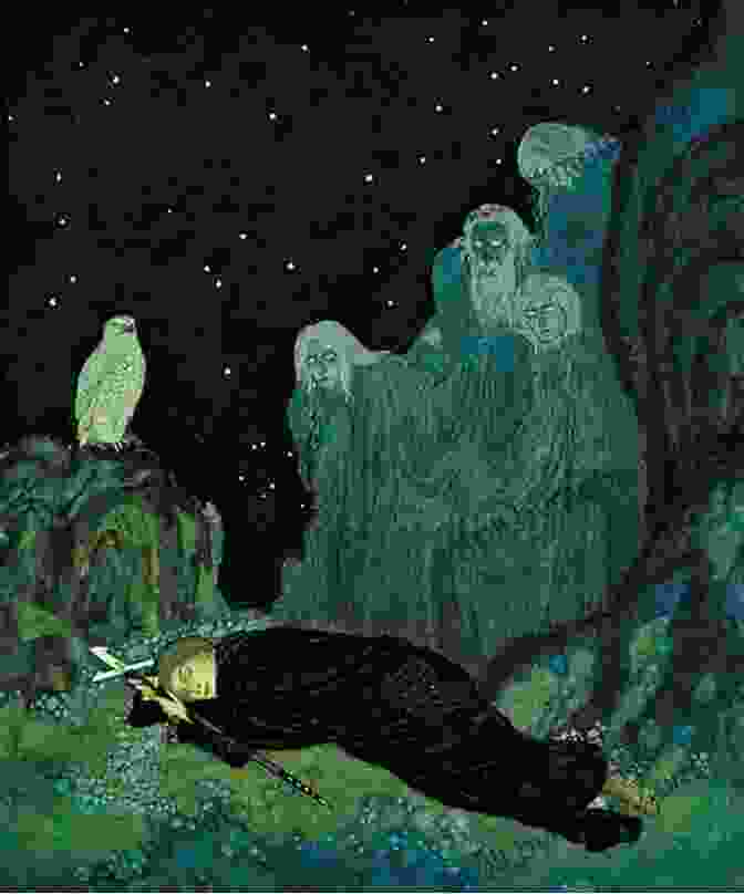 Edmund Dulac's Illustration Of Roland's Death THE STORY OF ROLAND (ILLUSTRATED)