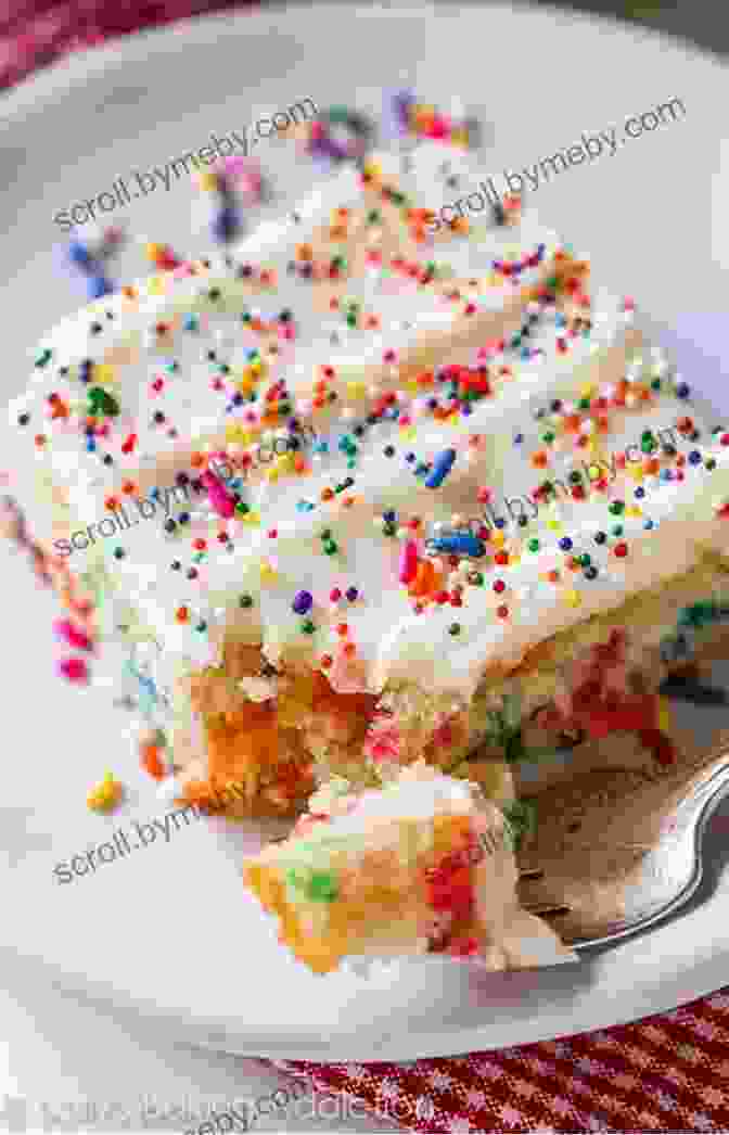 Festive Funfetti Sheet Cake Adorned With Sprinkles Wicked Good Sheet Cakes : Quick And Easy Sheet Cake Recipes (Easy Baking Cookbook 2)