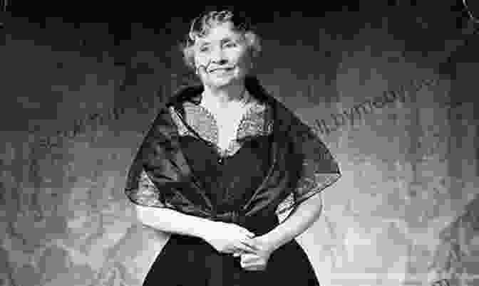 Helen Keller In A Black And White Photo Standing In Front Of A Group Of Children And Looking At The Camera. She Is Wearing A Dark Dress And Has Her Hair Pulled Back. She Persisted: Helen Keller Courtney Sheinmel