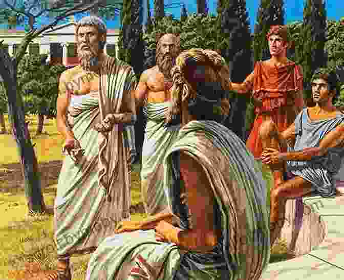 Illustration Of Ancient Greece With Philosophers And Scholars Engaged In Discussion The Story Of Jane Goodall: A Biography For New Readers (The Story Of: A Biography For New Readers)