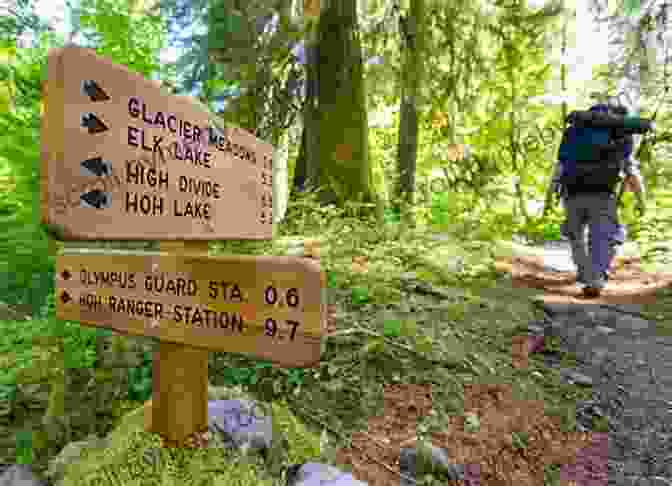 Informative Trail Sign In The Olympic National Park Day Hiking Olympic Peninsula 2nd Edition: National Park / Coastal Beaches / Southwest Washington