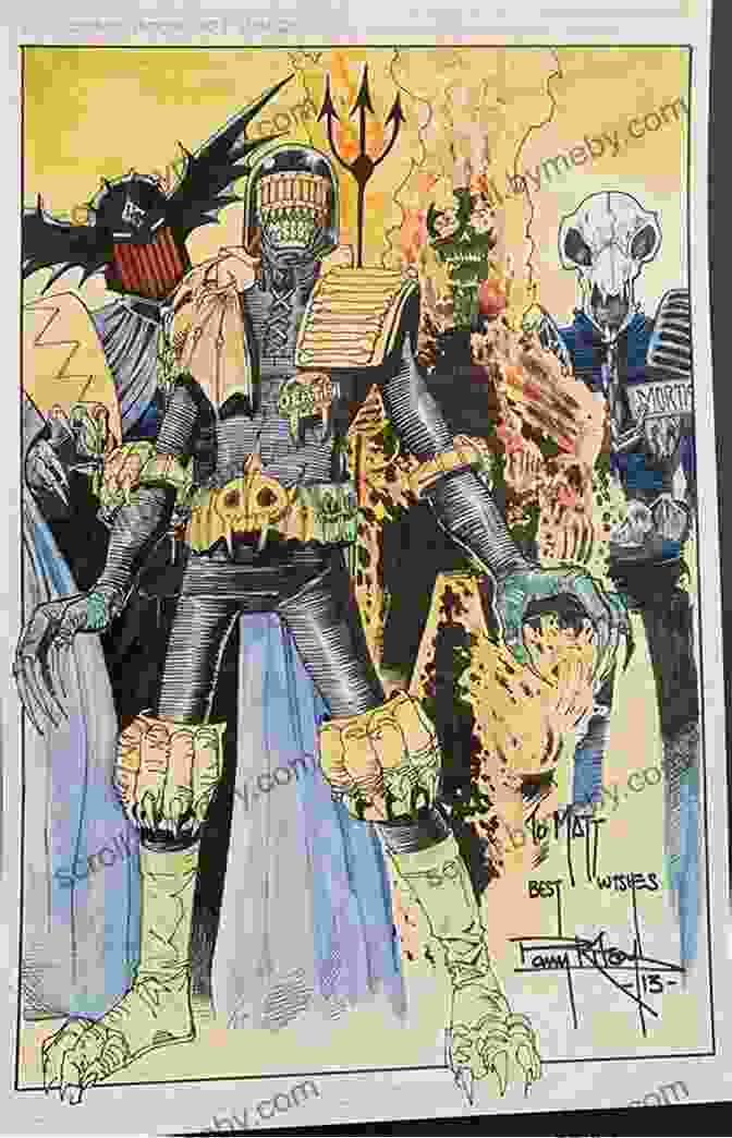 Judge Dredd And Judge Mortis Engage In A Philosophical Confrontation Essential Judge Dredd The Apocalypse War