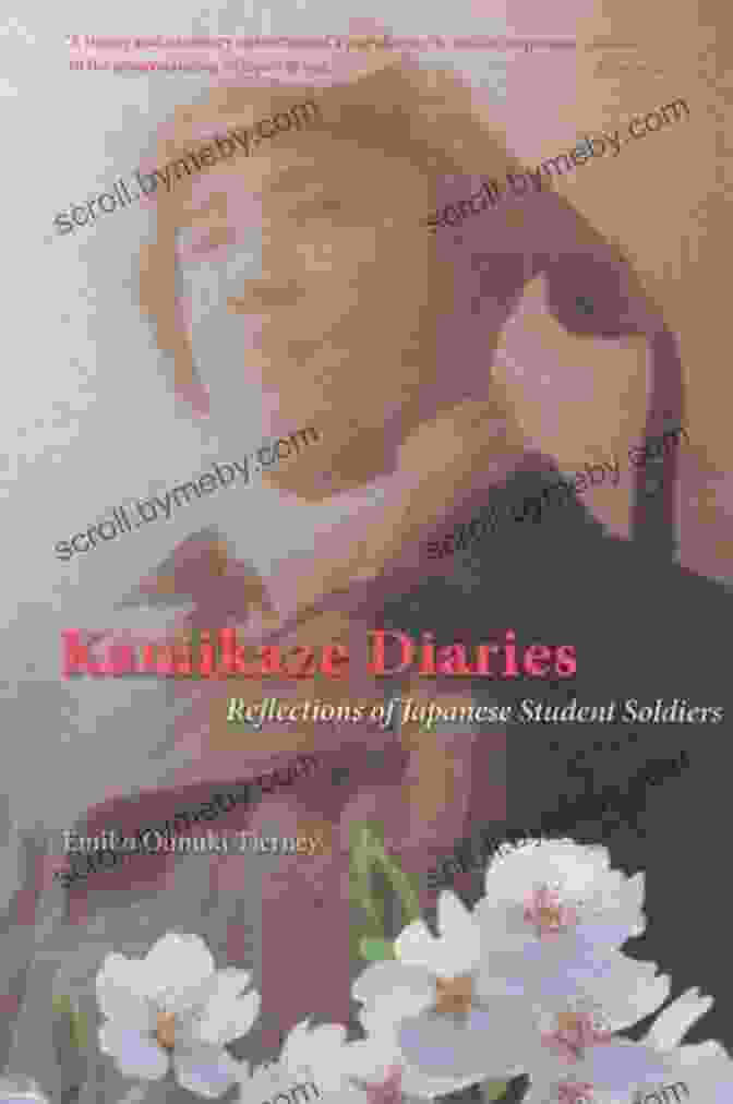 Kamikaze Diaries Book Cover Featuring A Japanese Flag And A Young Man In Uniform Kamikaze Diaries: Reflections Of Japanese Student Soldiers