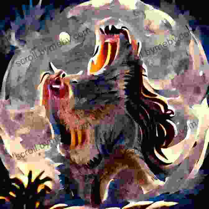 Lunar Eclipse Novel Cover, Featuring A Werewolf Howling At The Moon Full Moon Boxset: 1 4