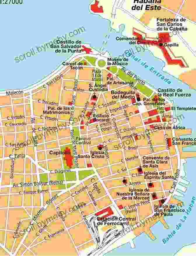 Map Of Havana's Paladares Paladares: Recipes Inspired By The Private Restaurants Of Cuba: Recipes From The Private Restaurants Home Kitchens And Streets Of Cuba