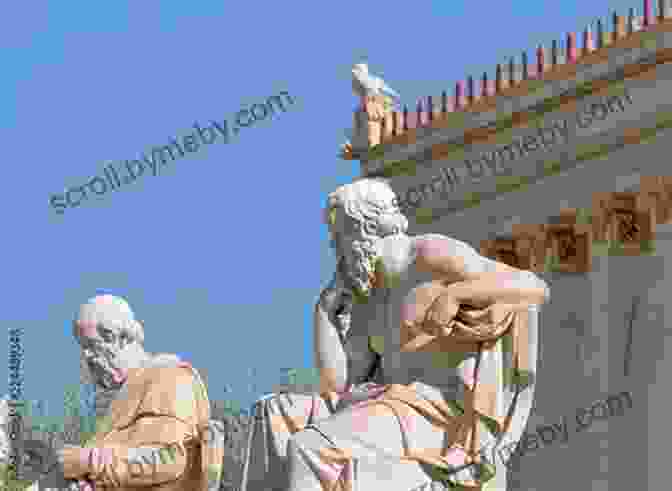 Marble Statues Of The Philosophers Plato And Aristotle Sources Of Myths Legends And Classical Literature