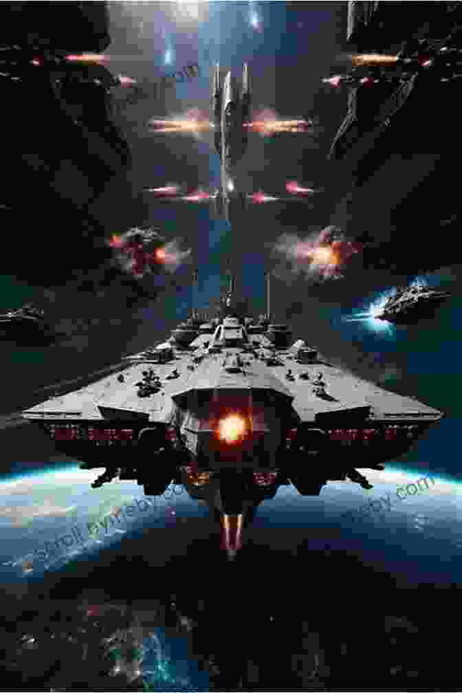 Military Sci Fi Battleship Book Cover Featuring A Colossal Battleship In Space Leviathan S Trial: A Military Sci Fi (Battleship: Leviathan 4)