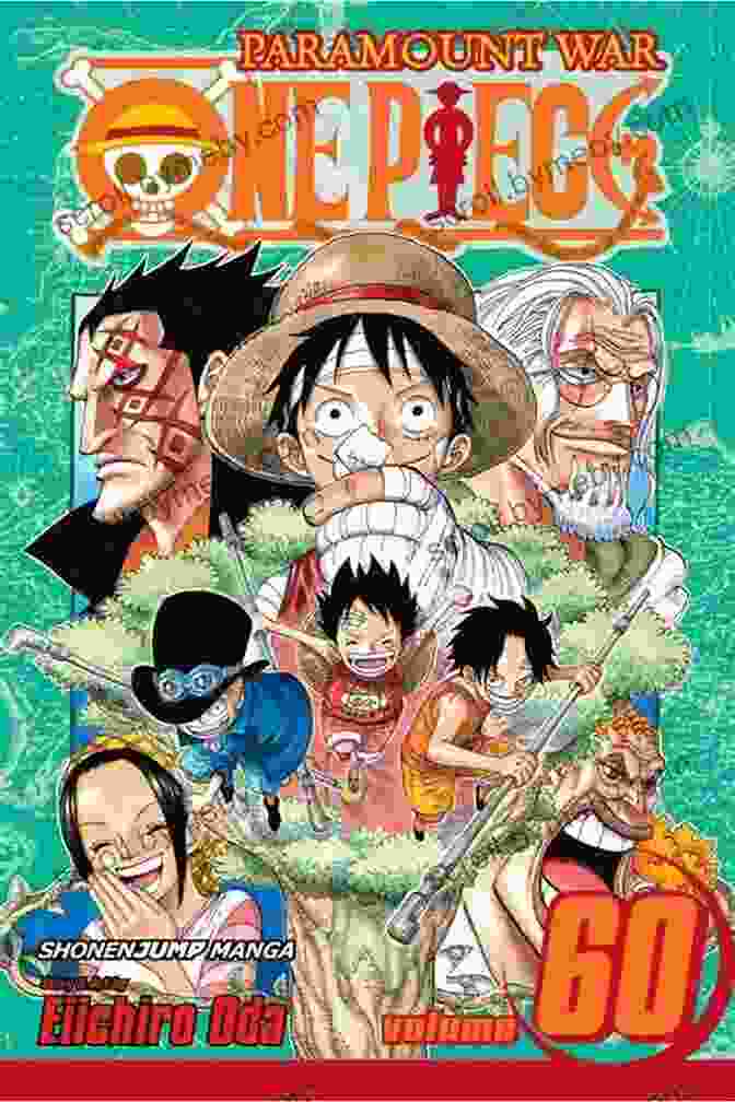 My Little Brother One Piece Graphic Novel Cover, Featuring Luffy And His Crew Sailing On The Thousand Sunny Ship One Piece Vol 60: My Little Brother (One Piece Graphic Novel)