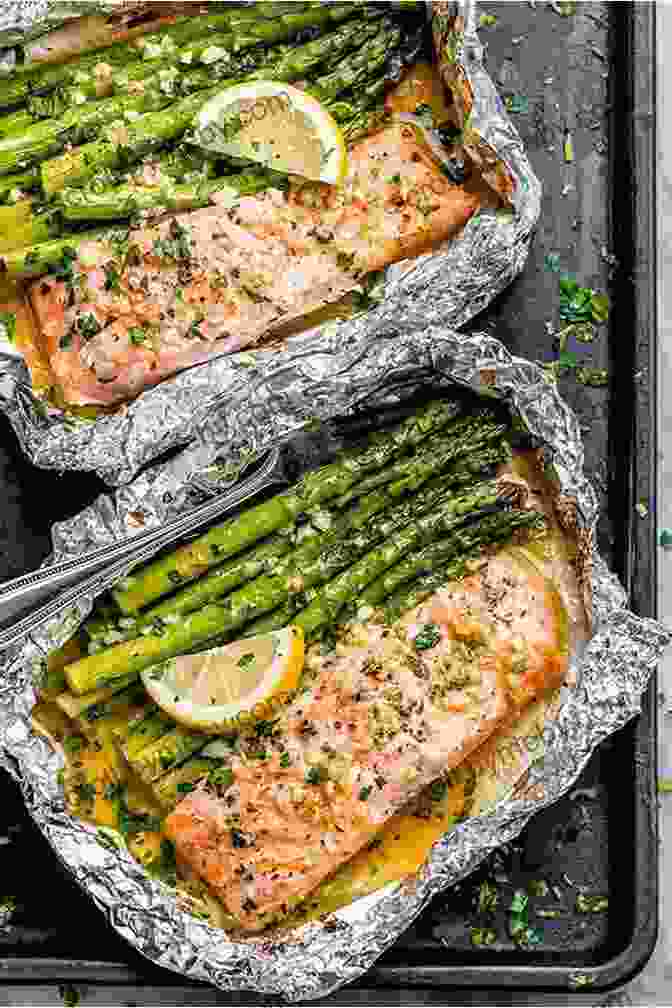 Oven Roasted Salmon Fillet With Asparagus Spears, Drizzled With Lemon Tahini Sauce Pregnancy Day By Day: The Modern Guide To A Healthy Pregnancy With 100 Delicious Recipes In Pregnancy Time