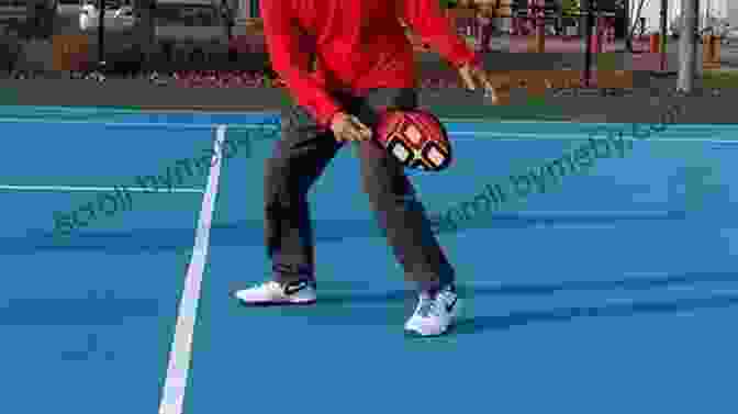 Photograph Of A Player Showcasing Impeccable Backhand Footwork Footwork Drills: A Visual Guide For Tennis Players Volume 2