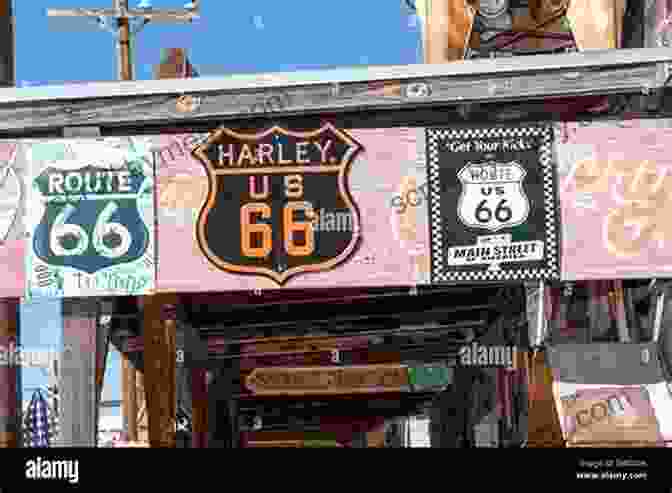 Route 66 Sign Featuring A Cowboy On Horseback The Zeon Files: Art And Design Of Historic Route 66 Signs