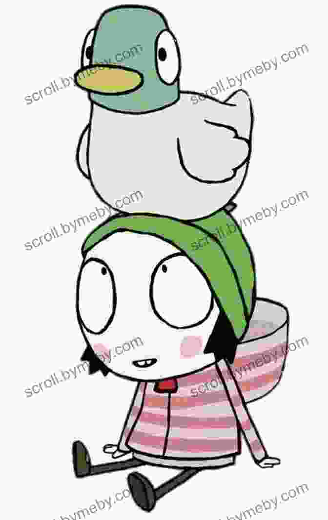 Sarah And Duck Sitting On A Blanket In The Park, Surrounded By Flowers And A Pink Birthday Cake With A Candle Sarah And Duck Have A Quiet Birthday