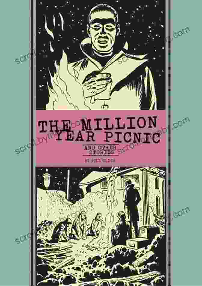 The Million Year Picnic Book Cover Featuring A Group Of People Gathered Around A Table In A Lush, Green Forest The Million Year Picnic And Other Stories