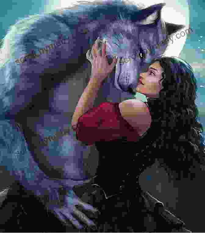 The Shadowed Embrace Novel Cover, Featuring A Woman Embracing A Werewolf Under The Moonlight Full Moon Boxset: 1 4