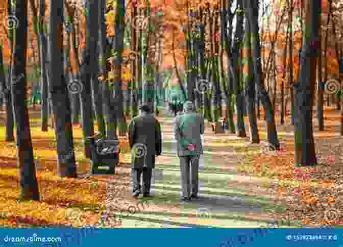 Two Elderly Friends Walking Through A Park With Colorful Autumn Foliage Blythe Cove Seasons (Tales From Blythe Cove Manor)