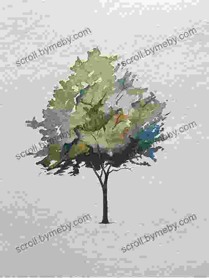 Watercolor Painting Of A Tree Drawing Painting Trees In The Landscape