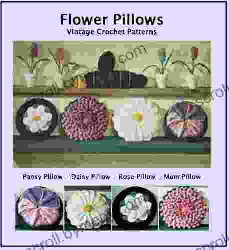 Flower Pillows Vintage Crochet Pattern