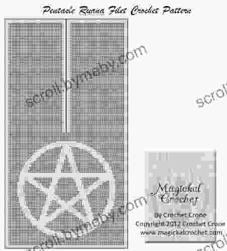 Pentacle Ruana Filet Crochet Pattern