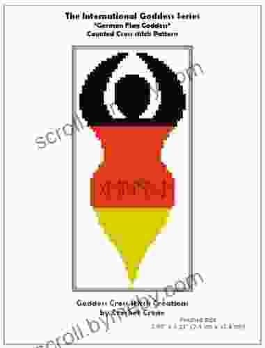 German Flag Goddess Counted Cross Stitch Pattern (International Goddess Series)